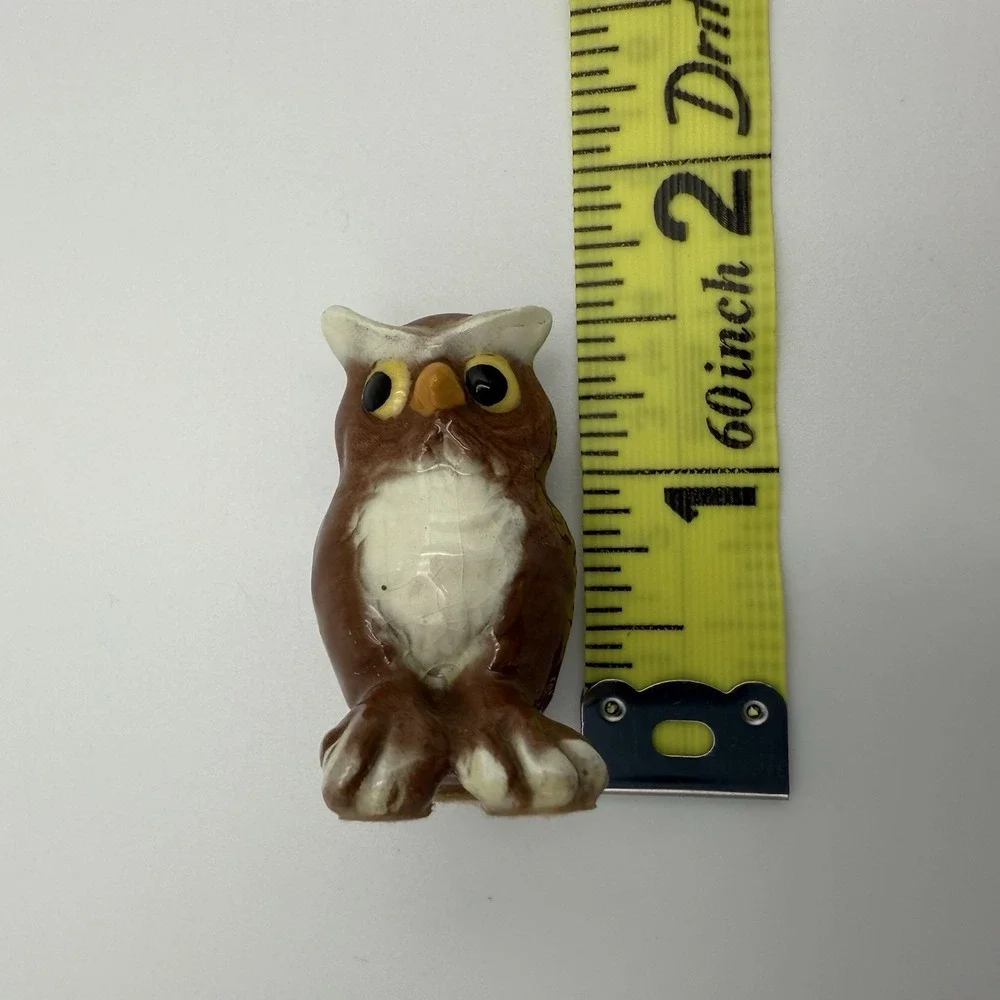 Hagen Renaker Vintage Retired Miniature Figurine Owl Whimsical Mini Tiny Tricket